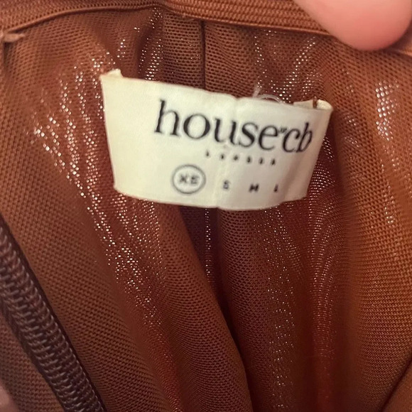 House of CB Clementine Cutout Ruched One Shoulder Corset Swirl Print Mini Dress - Picture 6 of 9